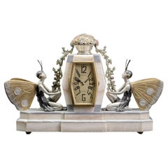 French art-deco clock
