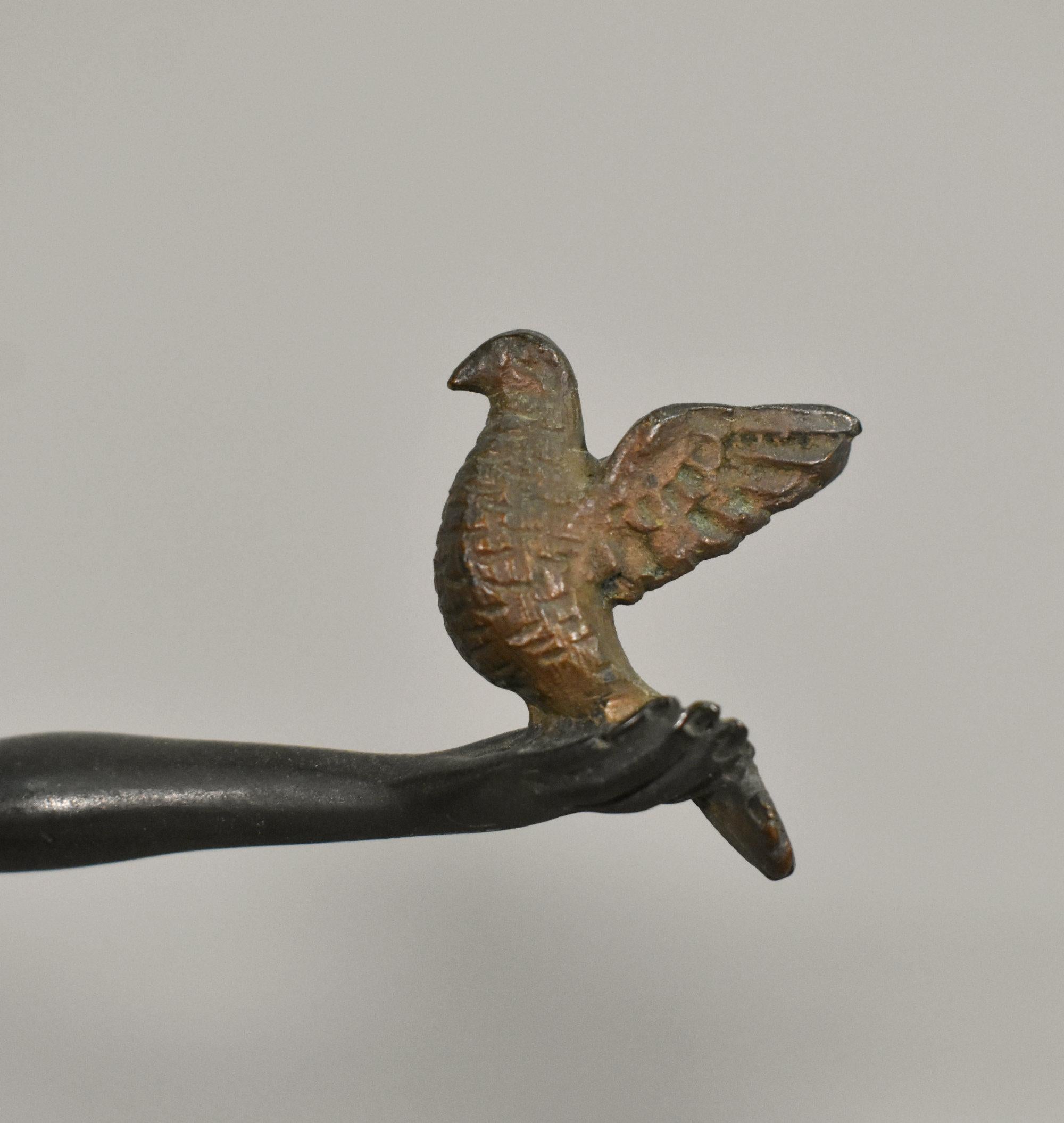 French Art Deco Clock & Garniture by H Molins-Balleste & Tahou, Lourdes For Sale 2