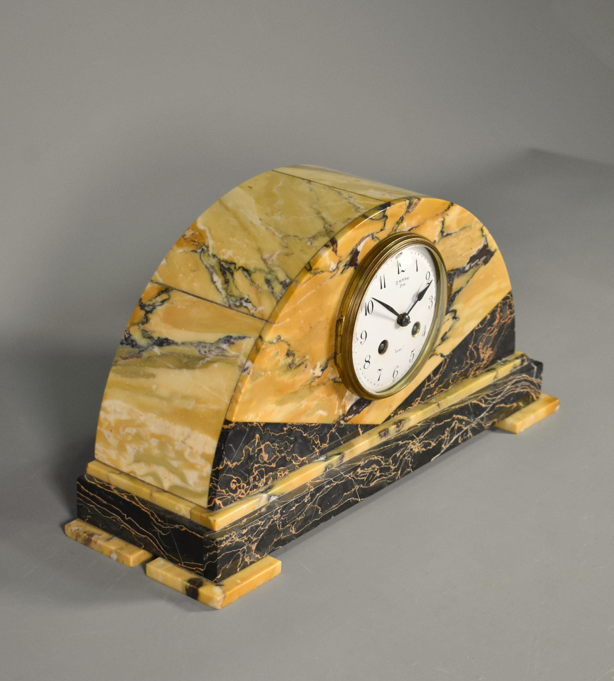 Set di orologi e guarniture in stile Art Déco francese in vendita 6