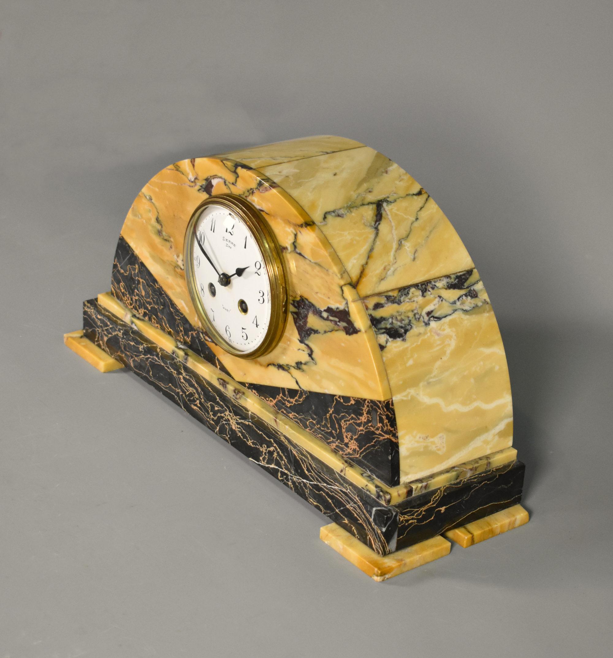 Set di orologi e guarniture in stile Art Déco francese in vendita 7
