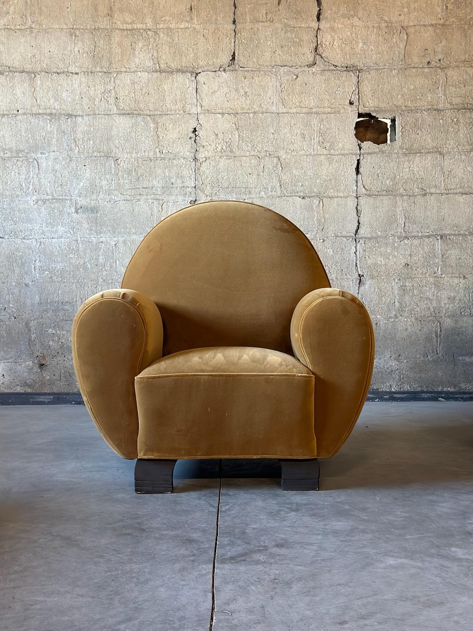 French Art Deco Club Chairs 1