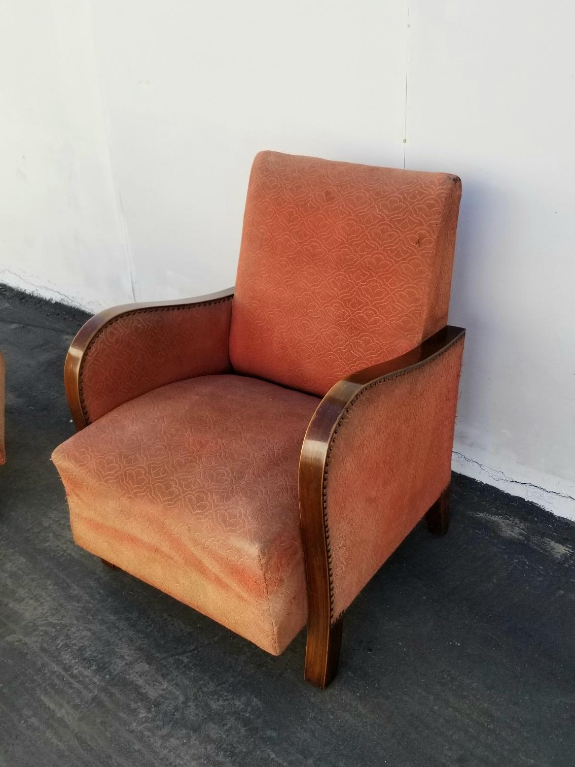 French Art Deco Club Chairs 1