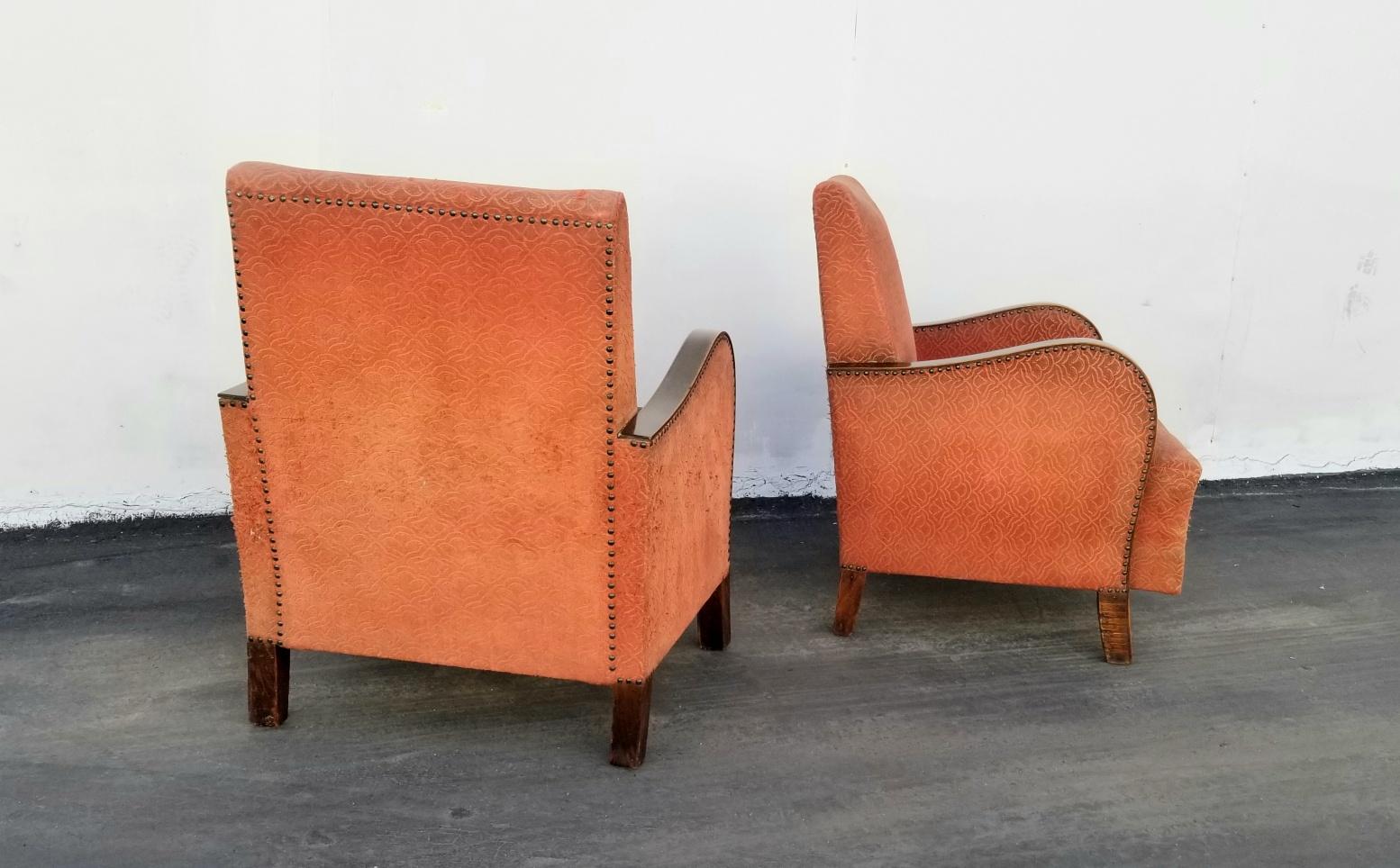 French Art Deco Club Chairs 2