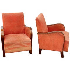 French Art Deco Club Chairs