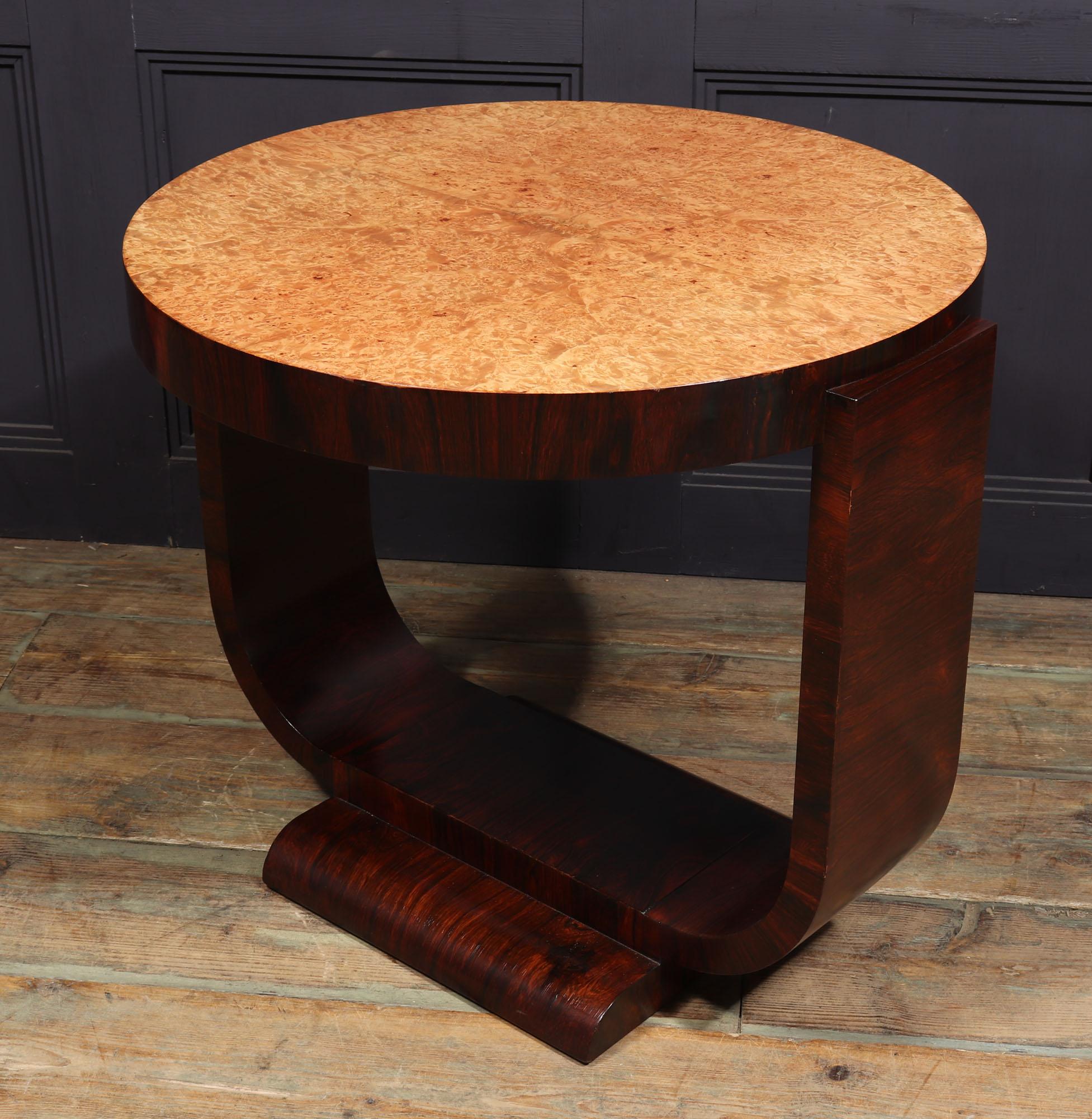 French Art Deco Coffee Centre Table 7