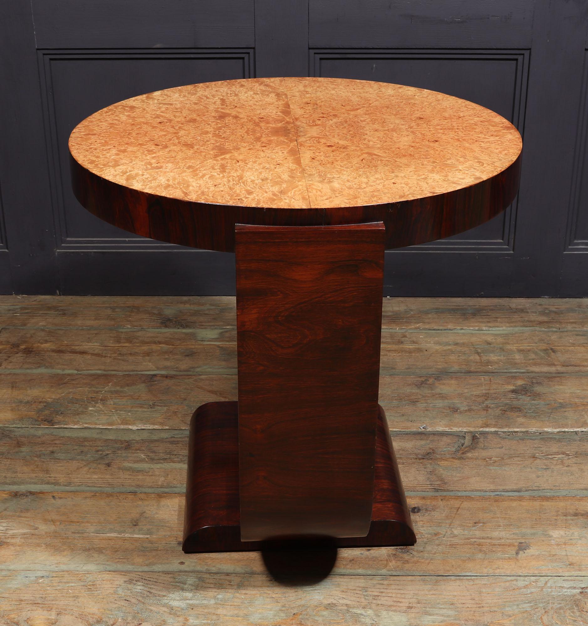 French Art Deco Coffee Centre Table 1