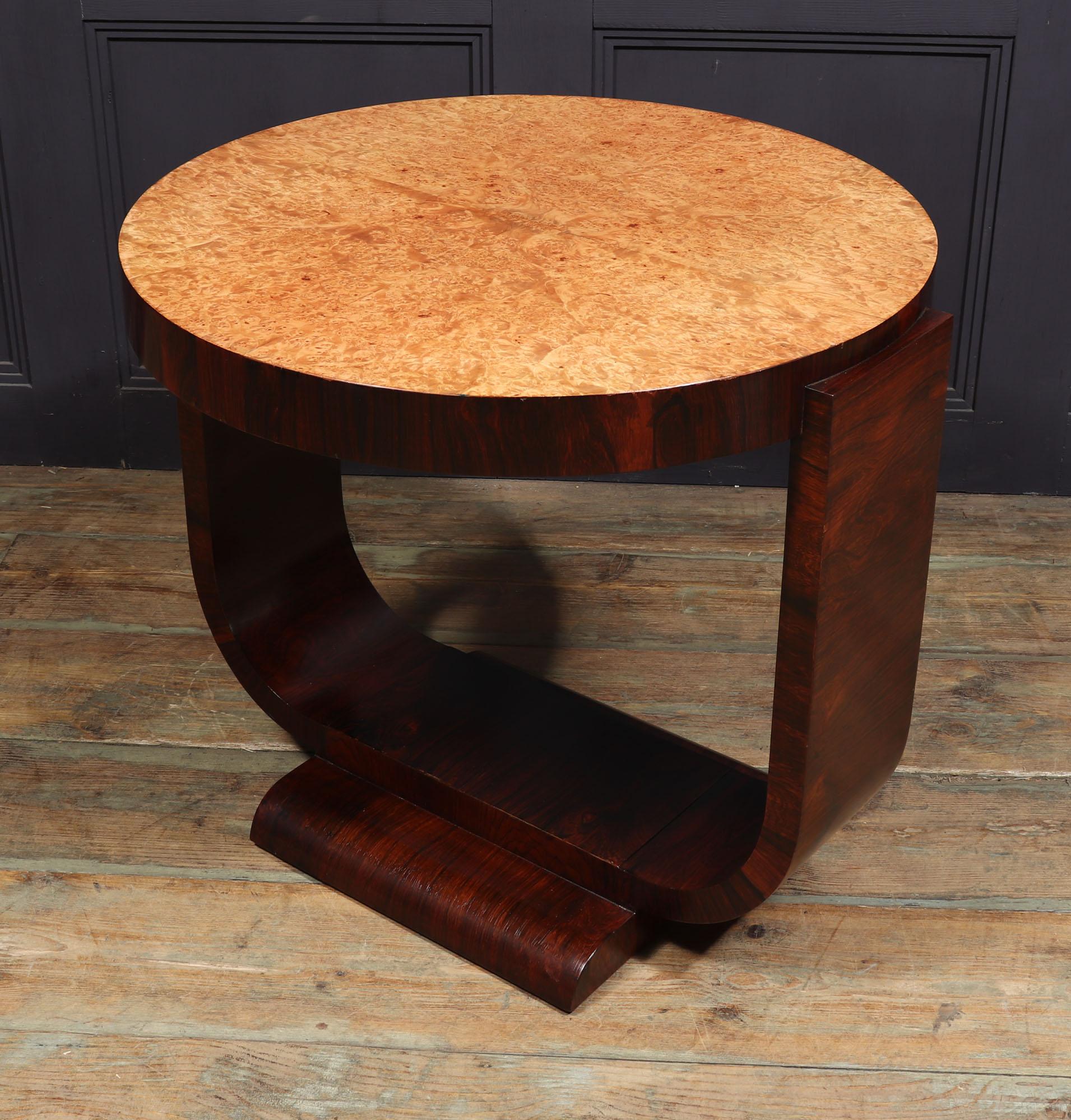 French Art Deco Coffee Centre Table 2