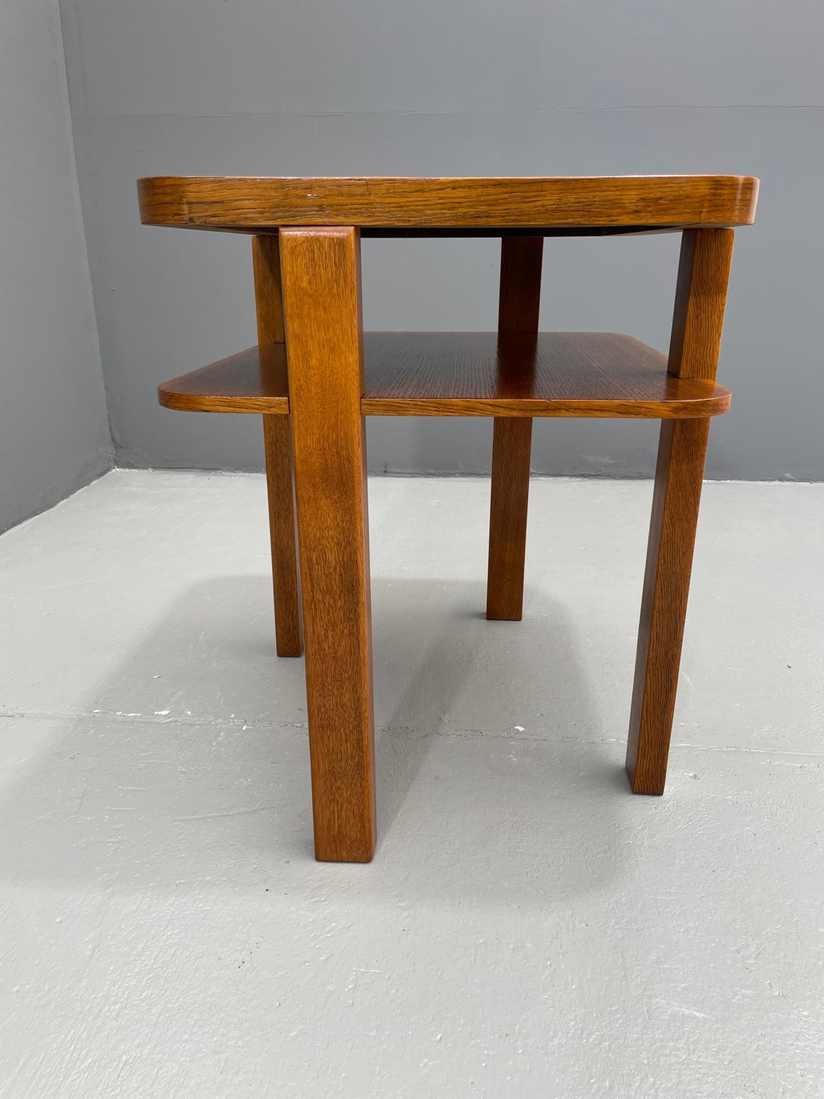 Chêne Table basse Art déco française, années 1930 en vente