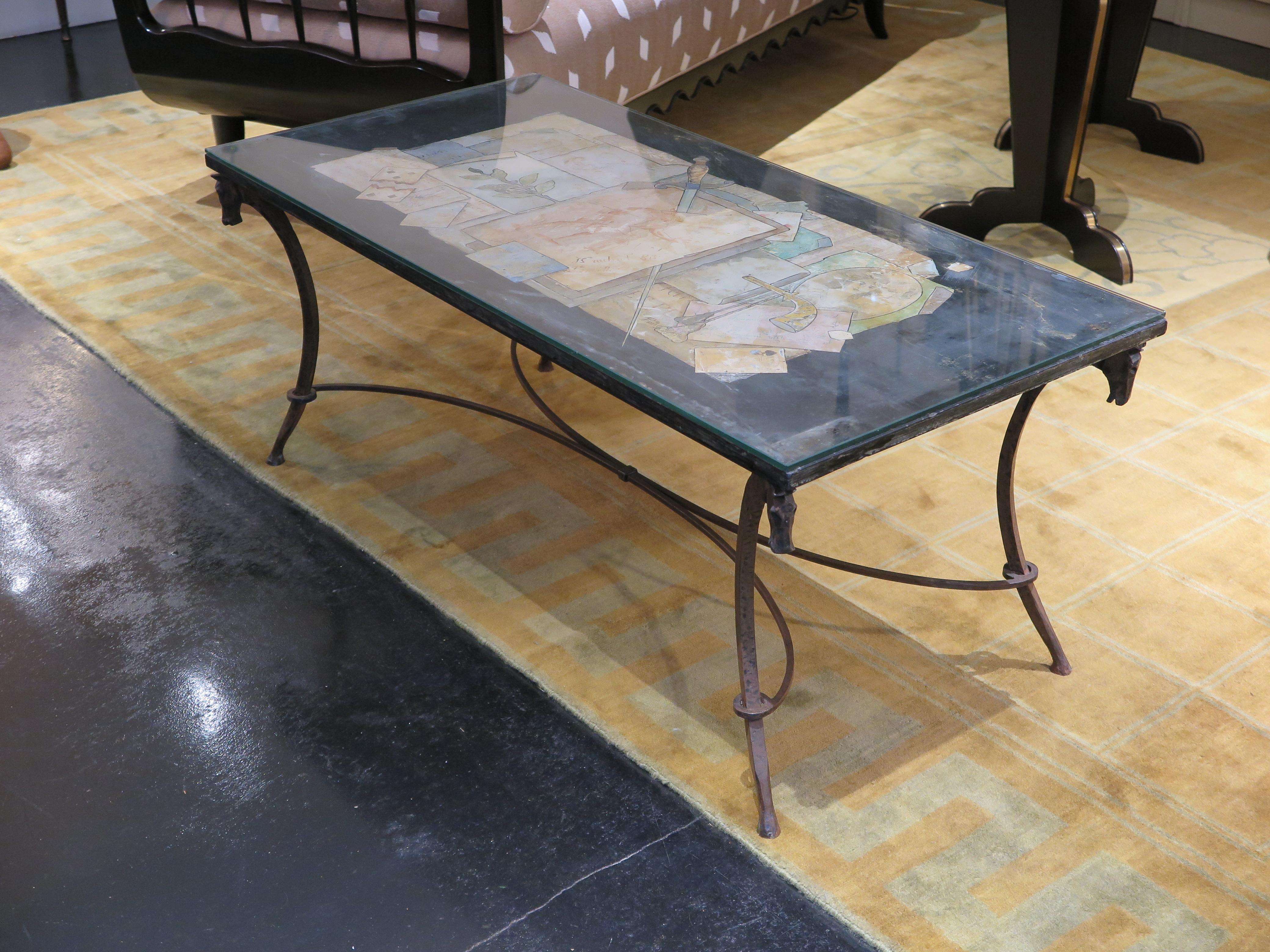 French Art Deco Coffee Table by Jean Charles Moreux For Sale 7