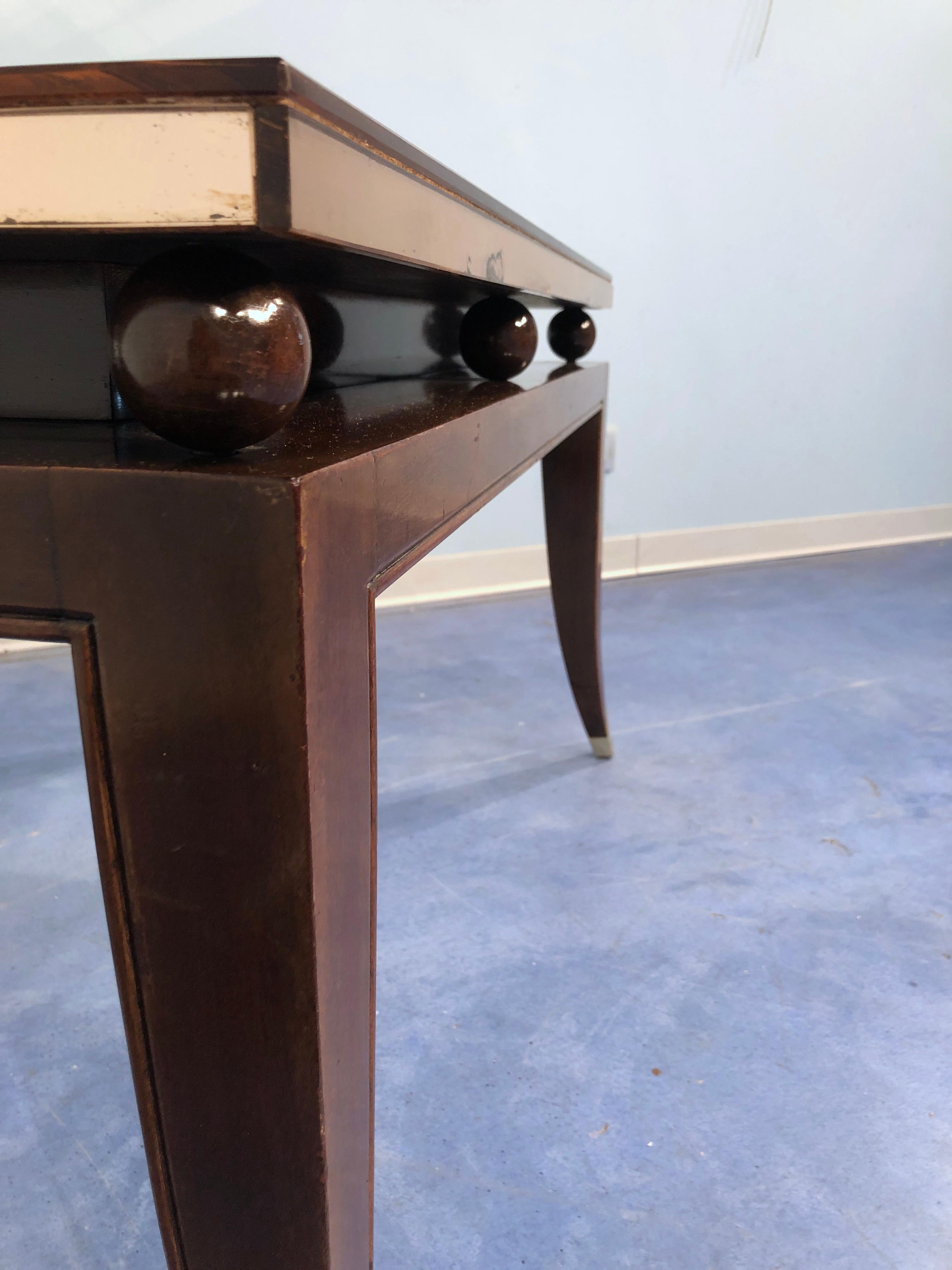 French Art Deco Coffee Table, in the Style of Pascaud, 1940 For Sale 2