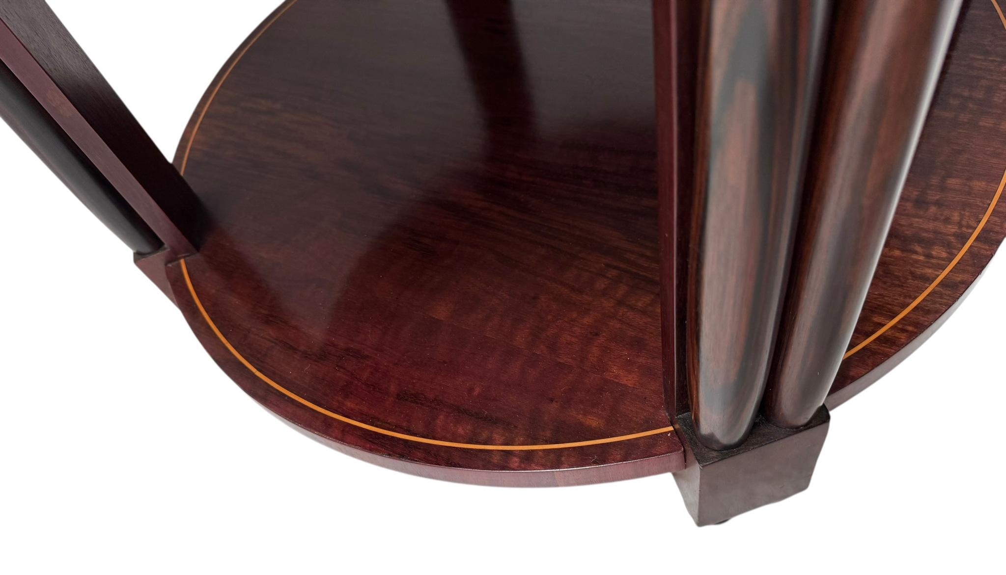 French Art Deco Coffee Table or Cocktail Table with Marble Top, 1930s For Sale 5