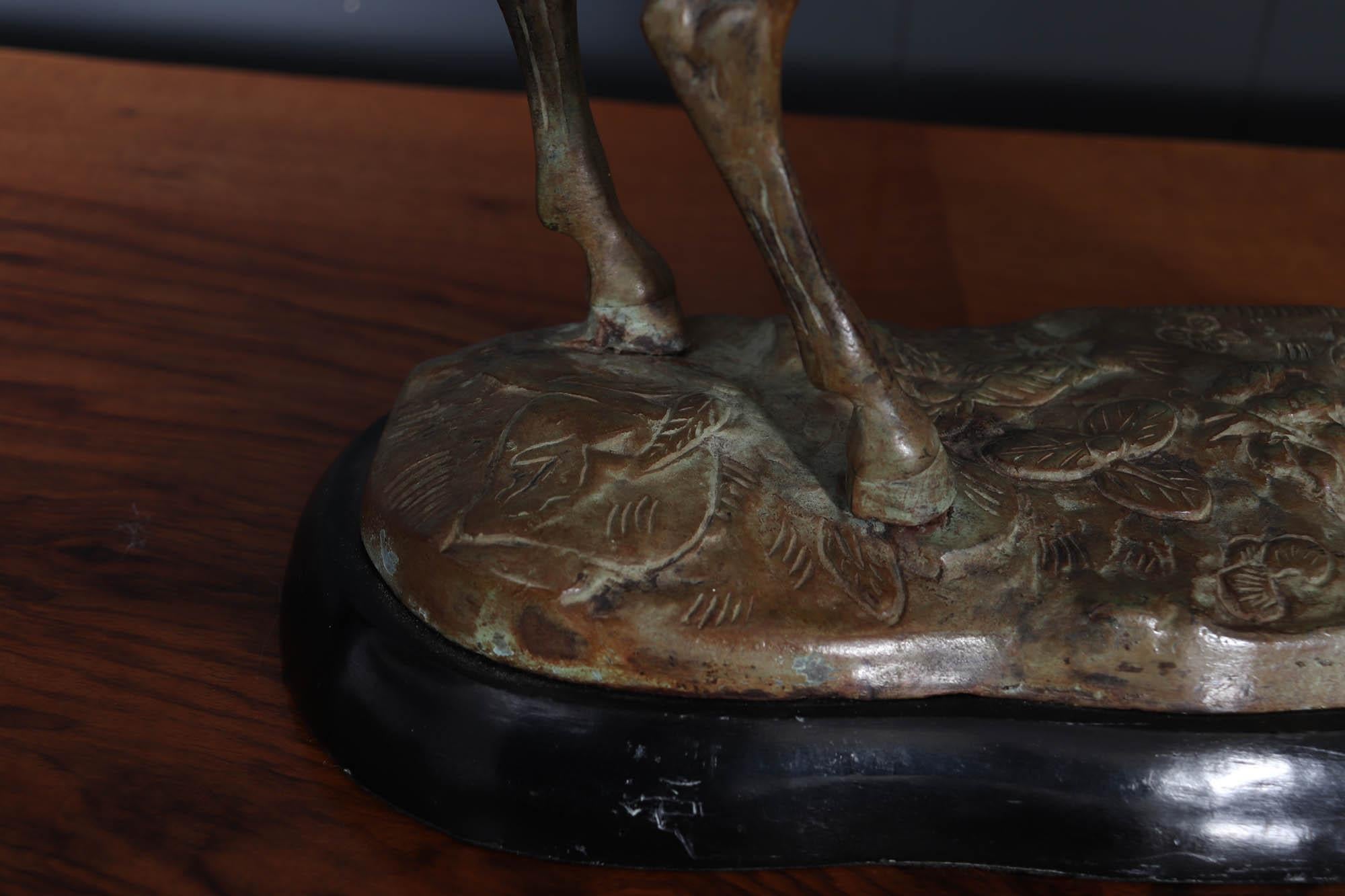 Bronzo dipinto a freddo di un cavallo in stile Art Deco francese in vendita 3