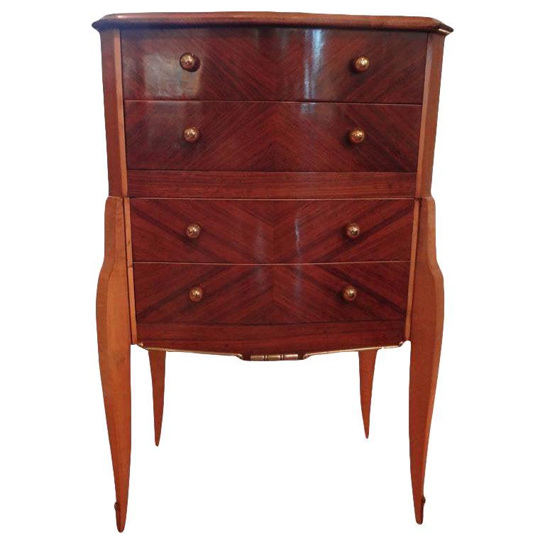 French Art Deco Commode or Chest with Bronze Hardware, After Jules Leleu 3