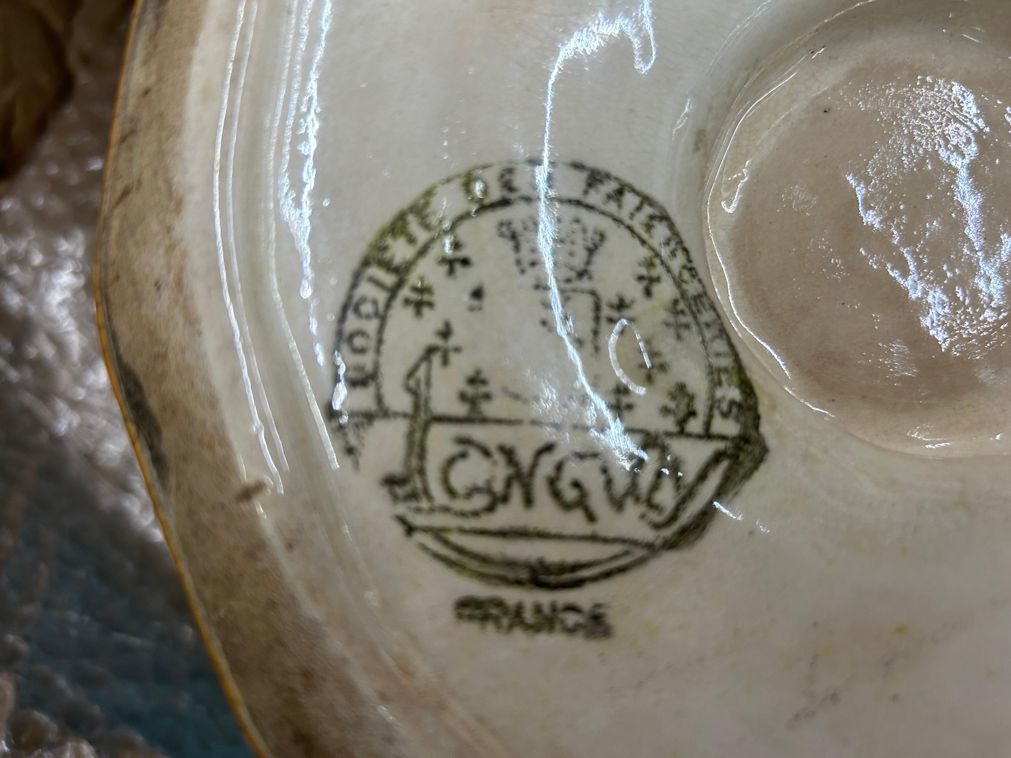 Compotier ou bol Art Déco français par Longwy en vente 3