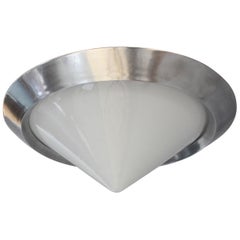 French Art Deco Conical Flushmount by Jean Perzel