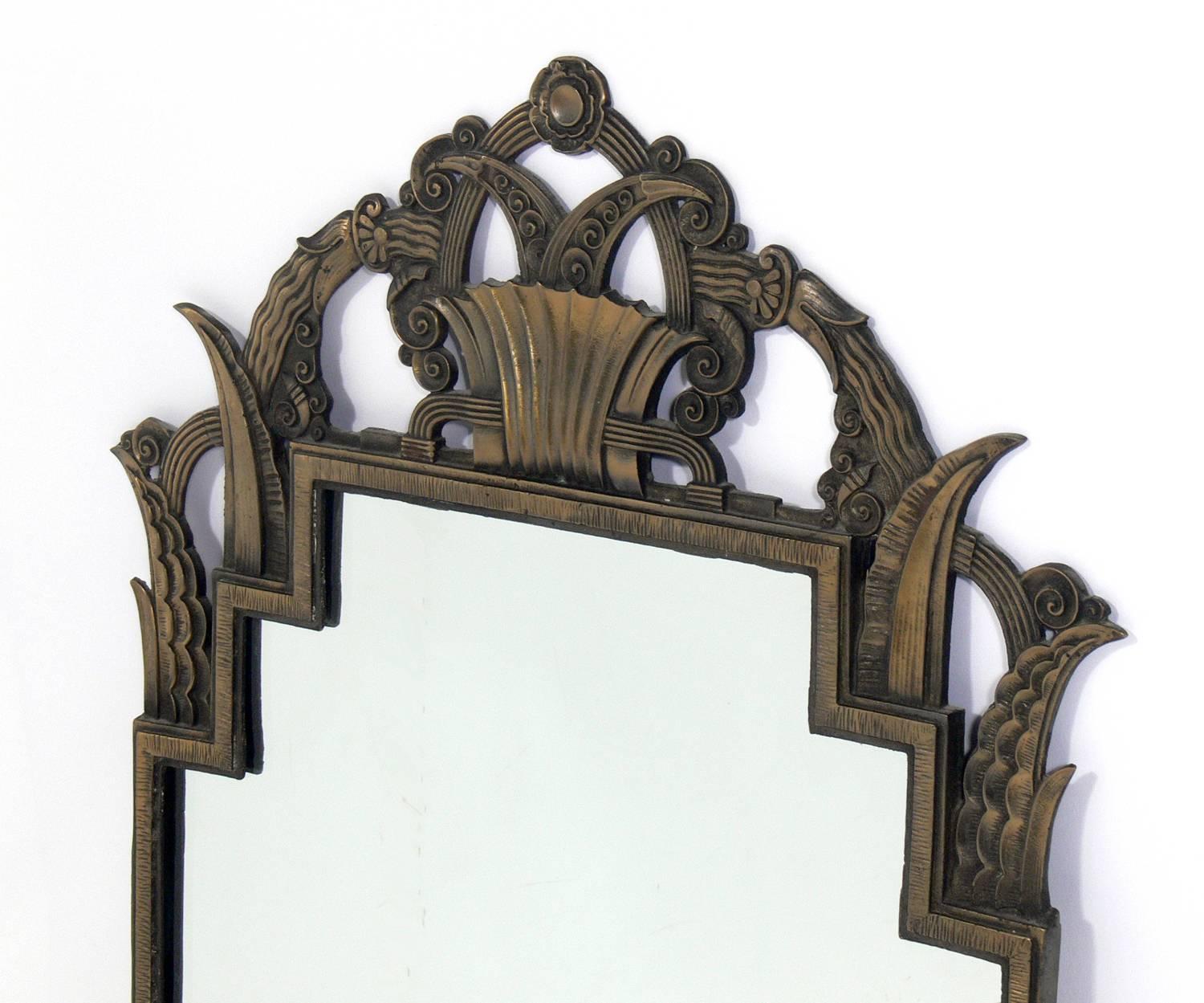 French Art Deco Console and Mirror 3