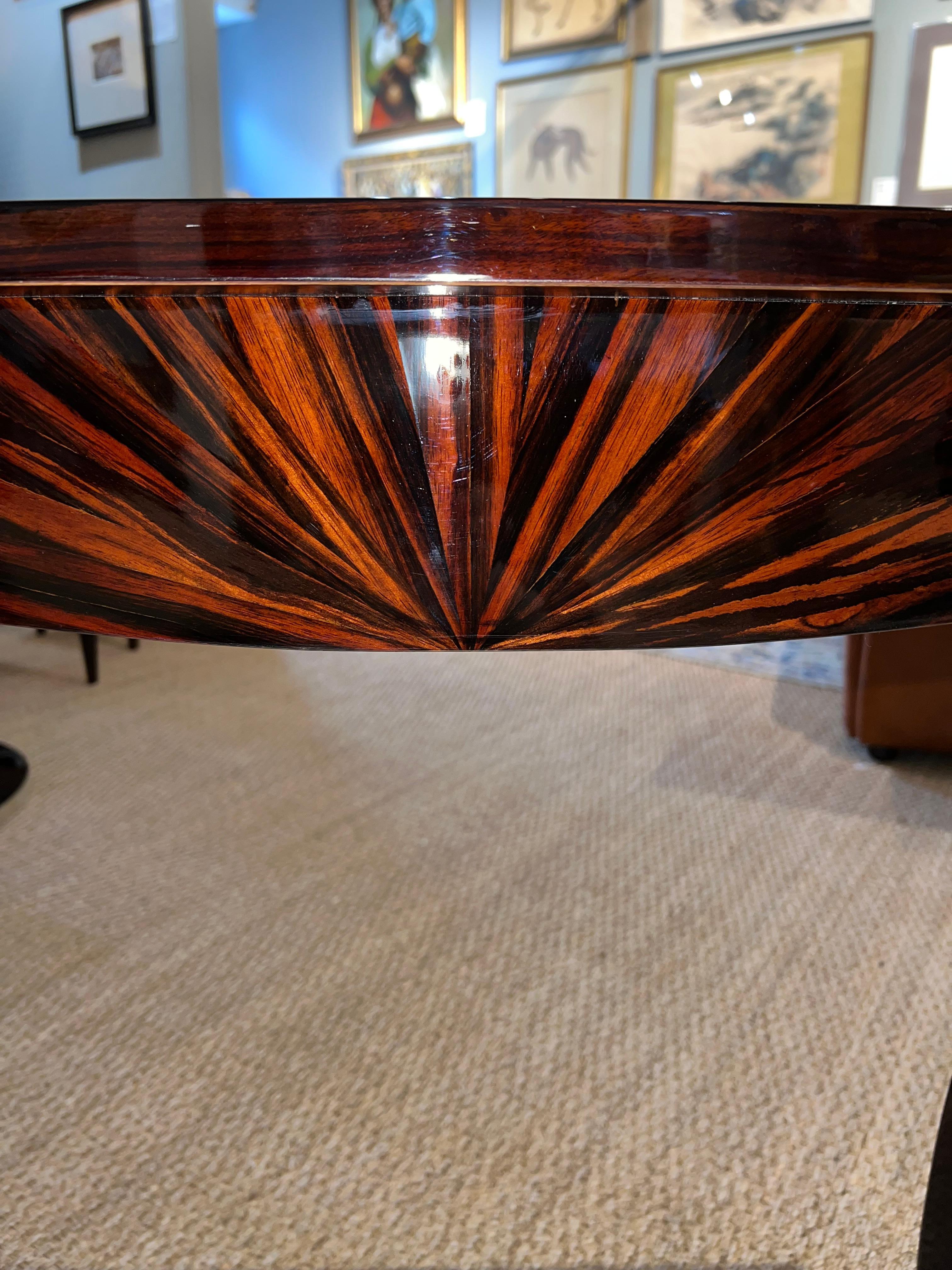 French Art Deco Console in Macassar For Sale 2