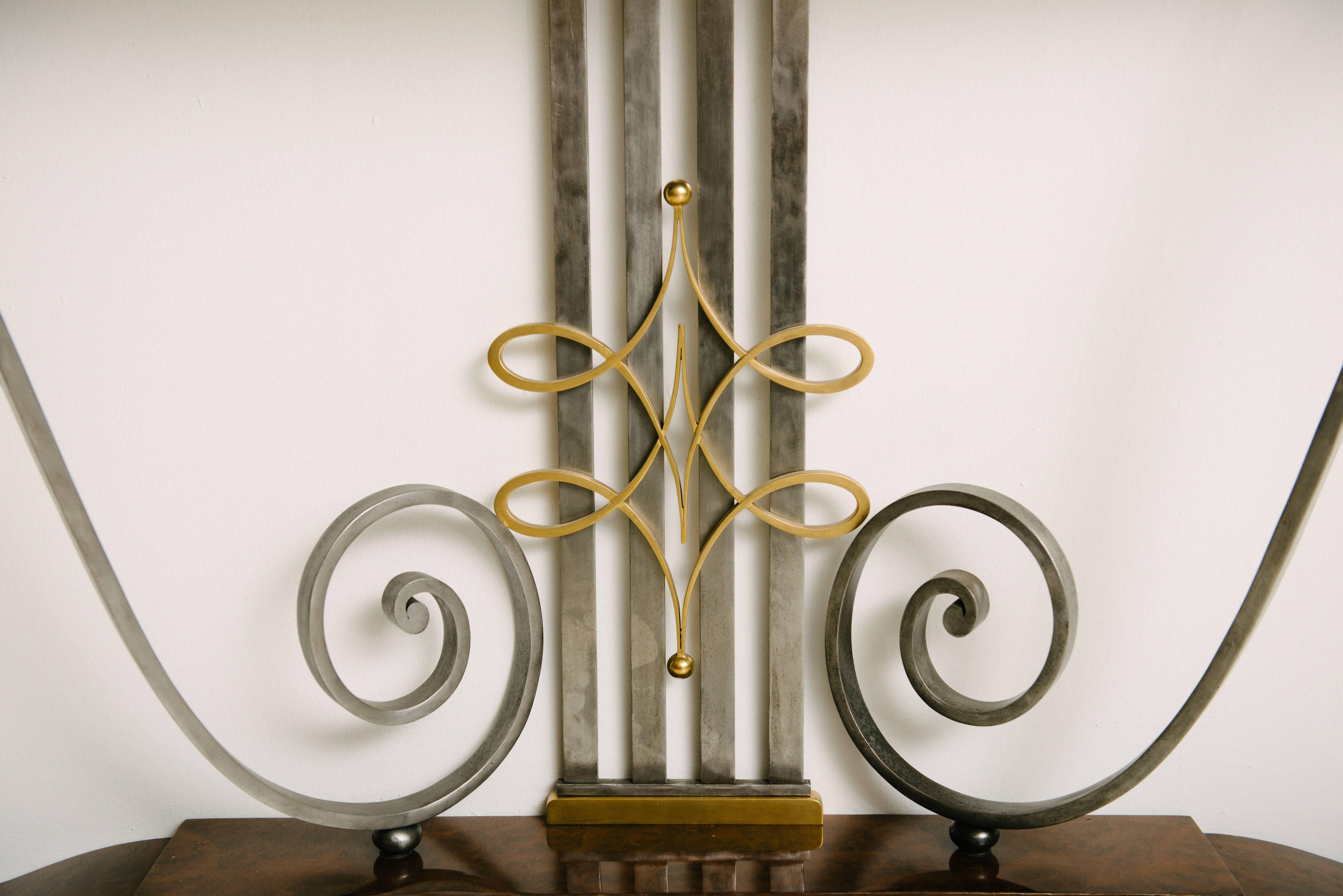 French Art Deco Console Table by Raymond Subes In Good Condition For Sale In Houston, TX