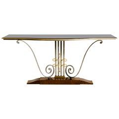 Antique French Art Deco Console Table by Raymond Subes