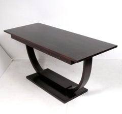 French Art Deco Console Table in Rosewood circa 1930s Refinished