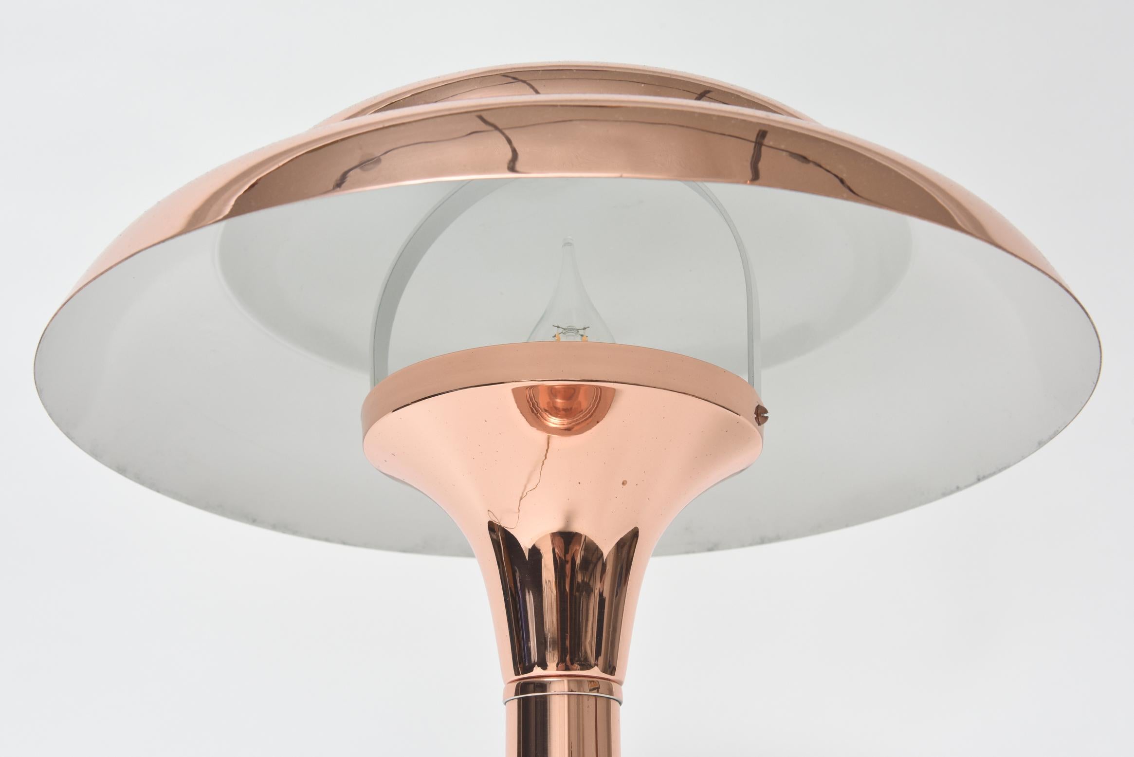 French Art Deco Copper Table Desk Lamp 2