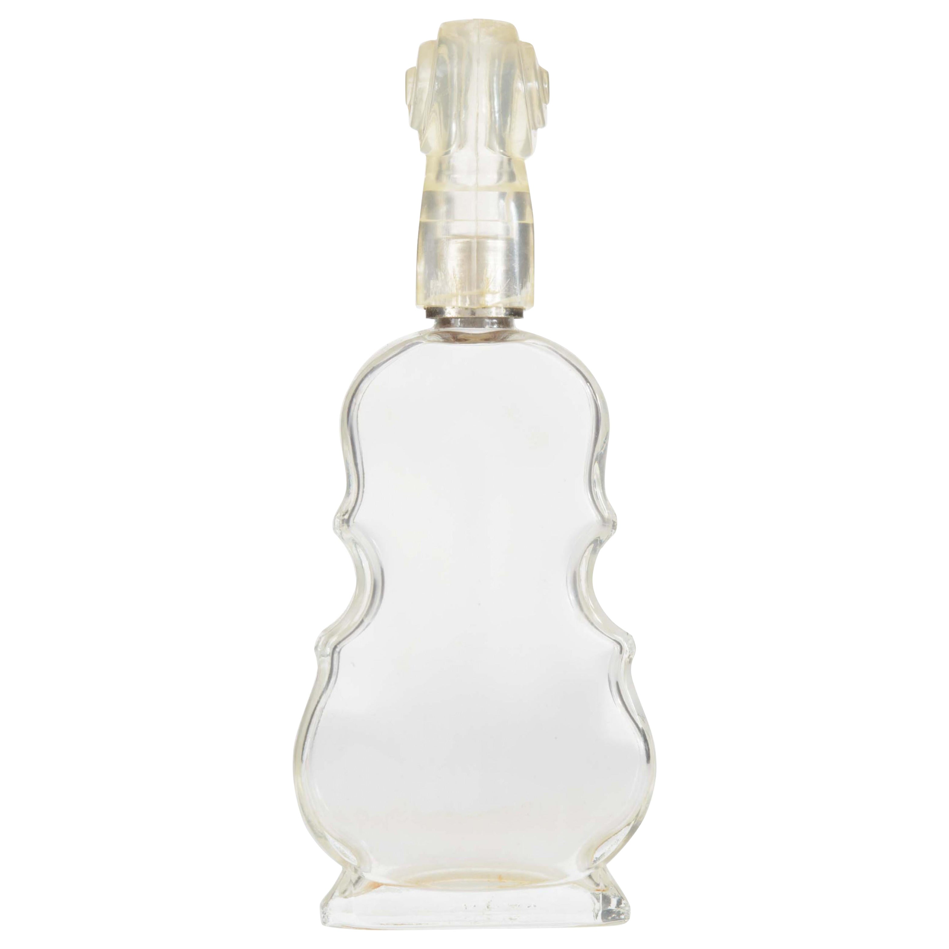 French Art Deco Corday Violin-Shaped Perfume Bottle