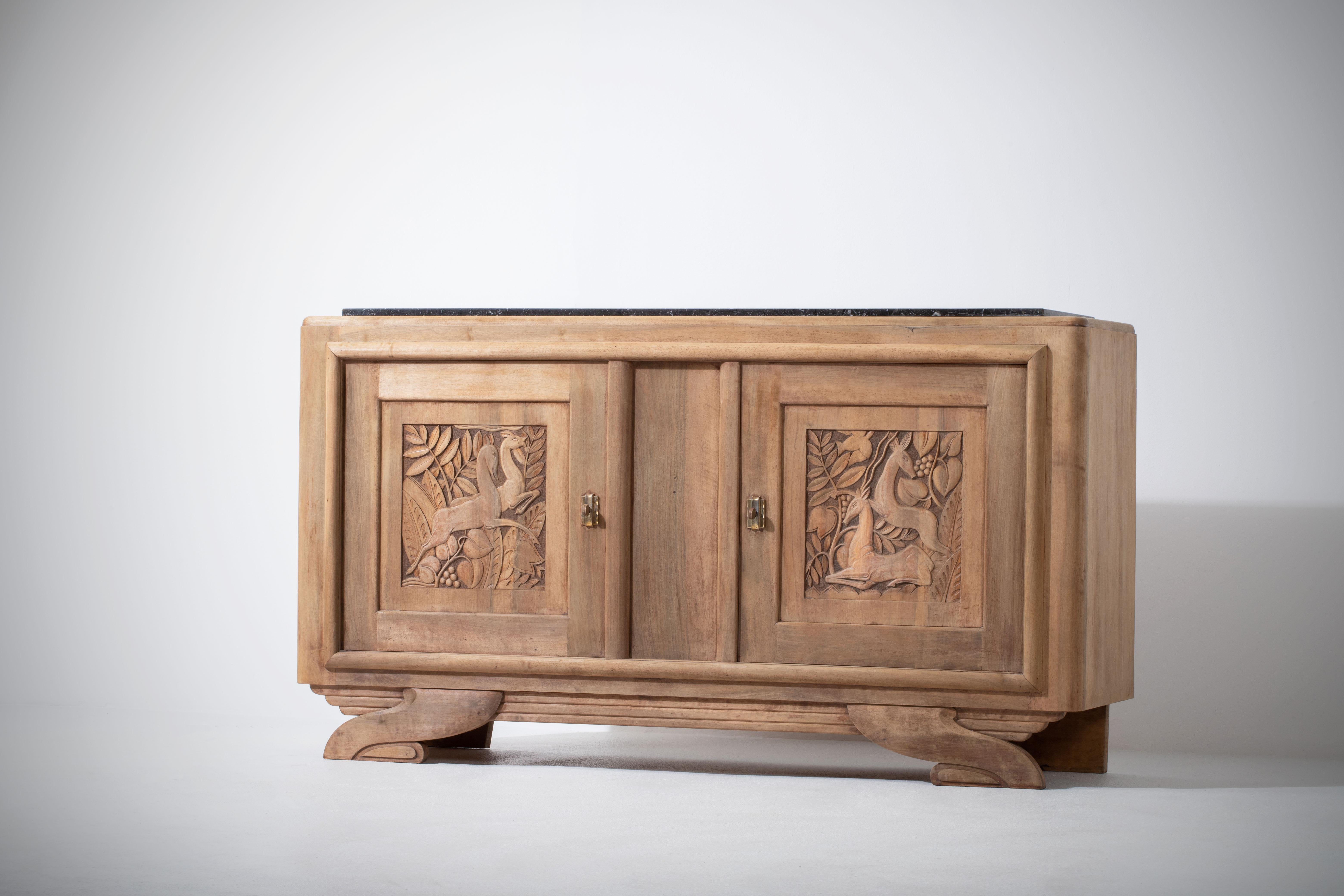 French Art Deco Credenza, 1940s For Sale 6