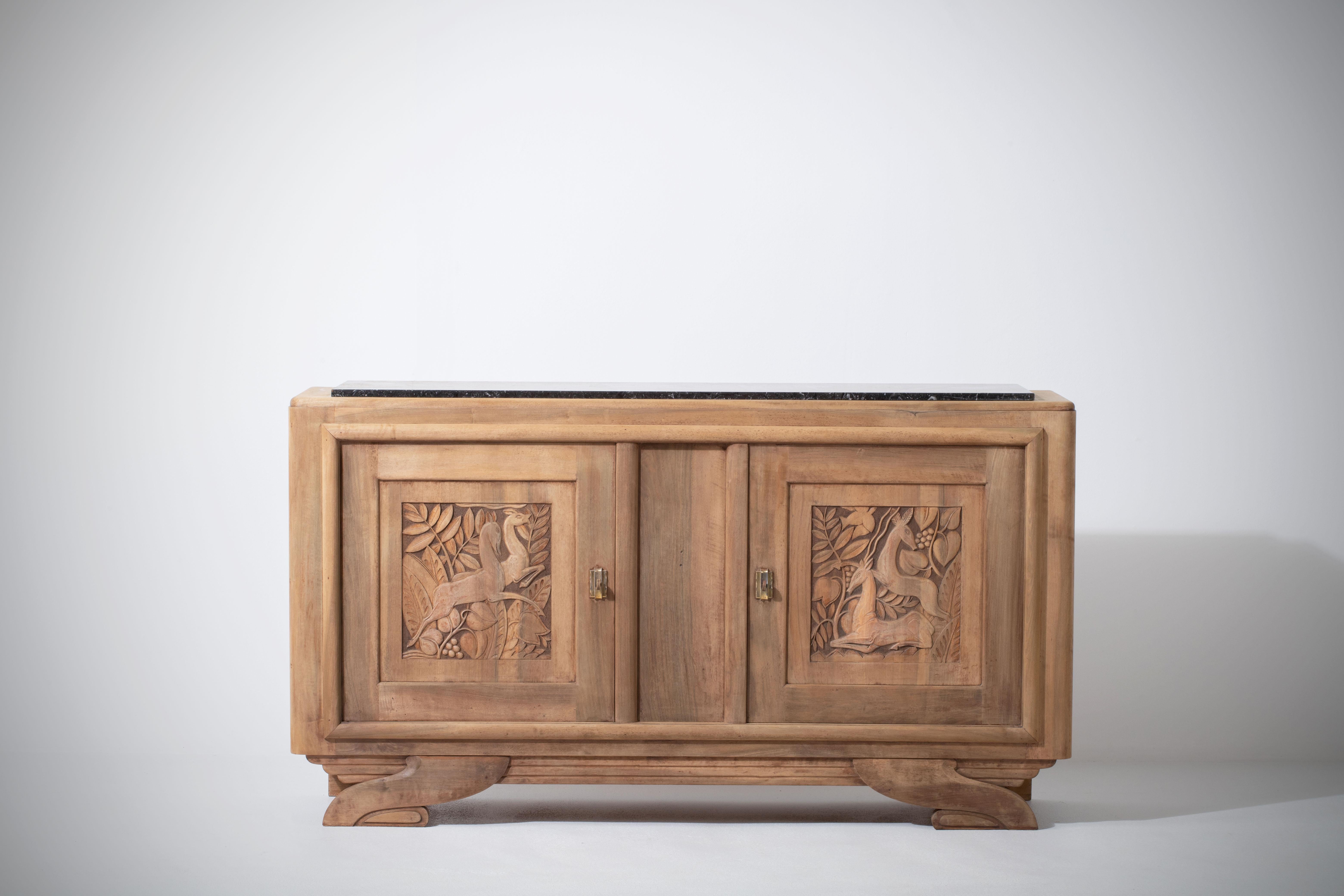 Französisches Art-Déco-Credenza, 1940er Jahre im Angebot 2