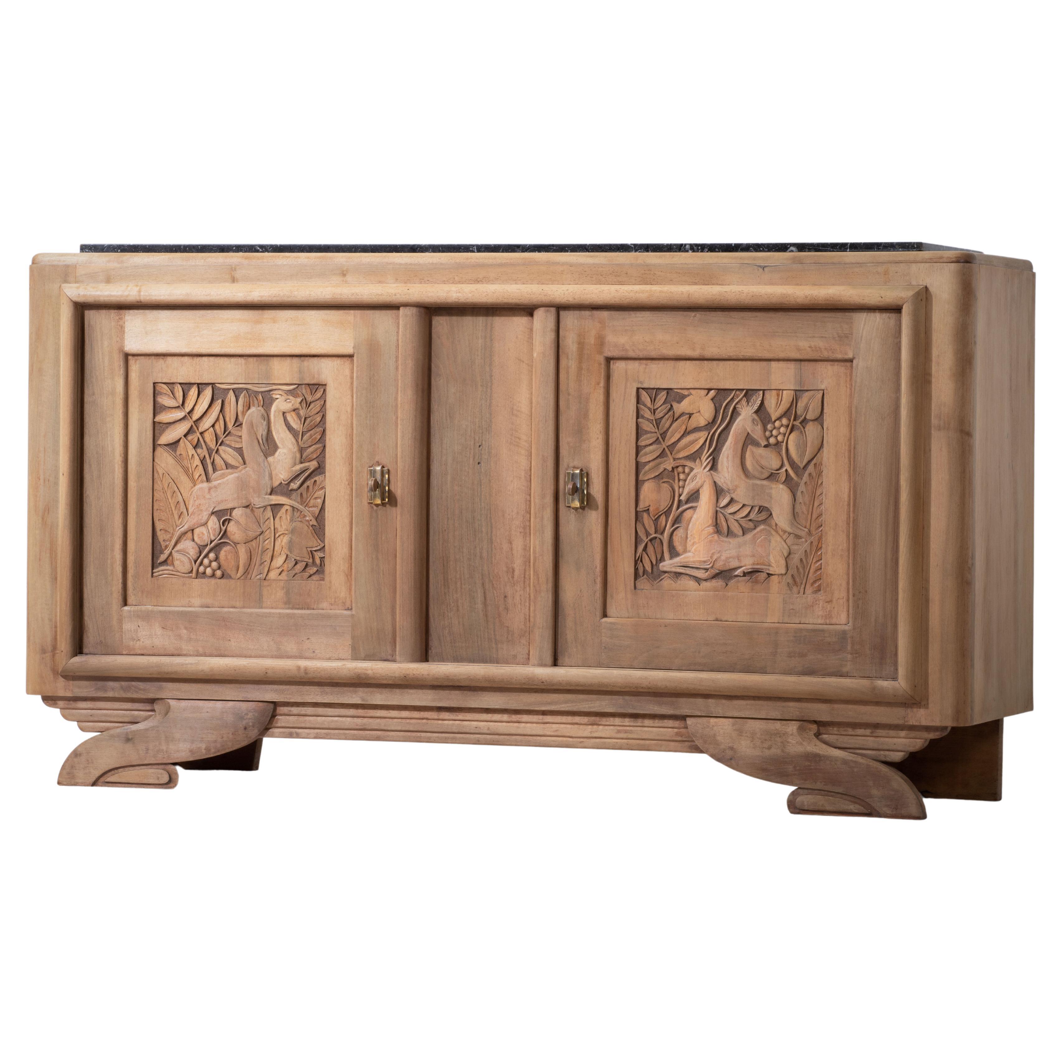 French Art Deco Credenza, 1940s For Sale