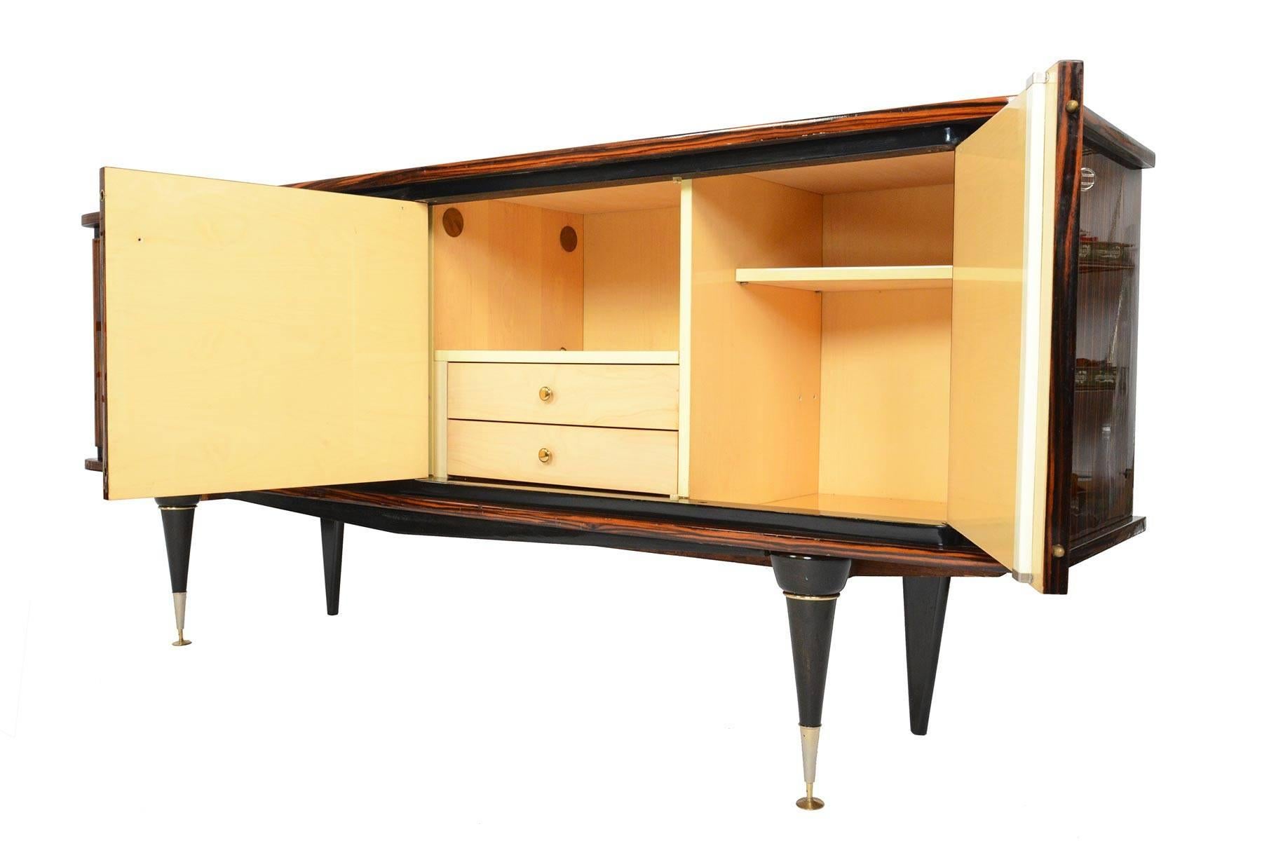 French Art Deco Credenza in Macassar 5