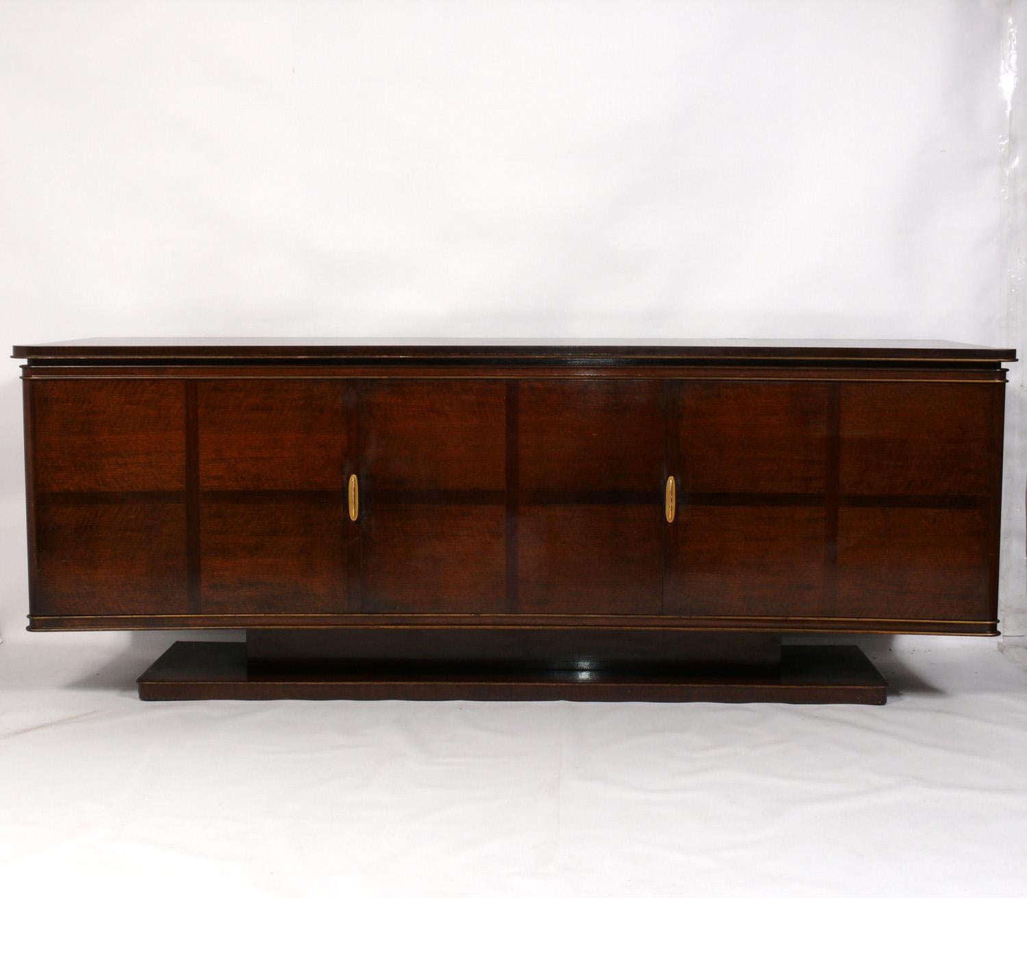 Metal French Art Deco Credenza or Server For Sale
