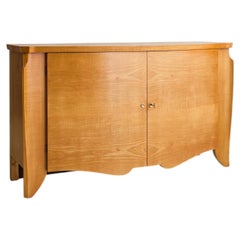 Credenza Art Déco francese con frontale ricurvo, anni ’40