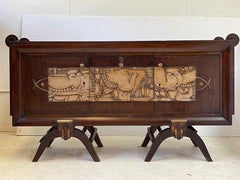 Crédence Art déco française avec bar sec en miroir