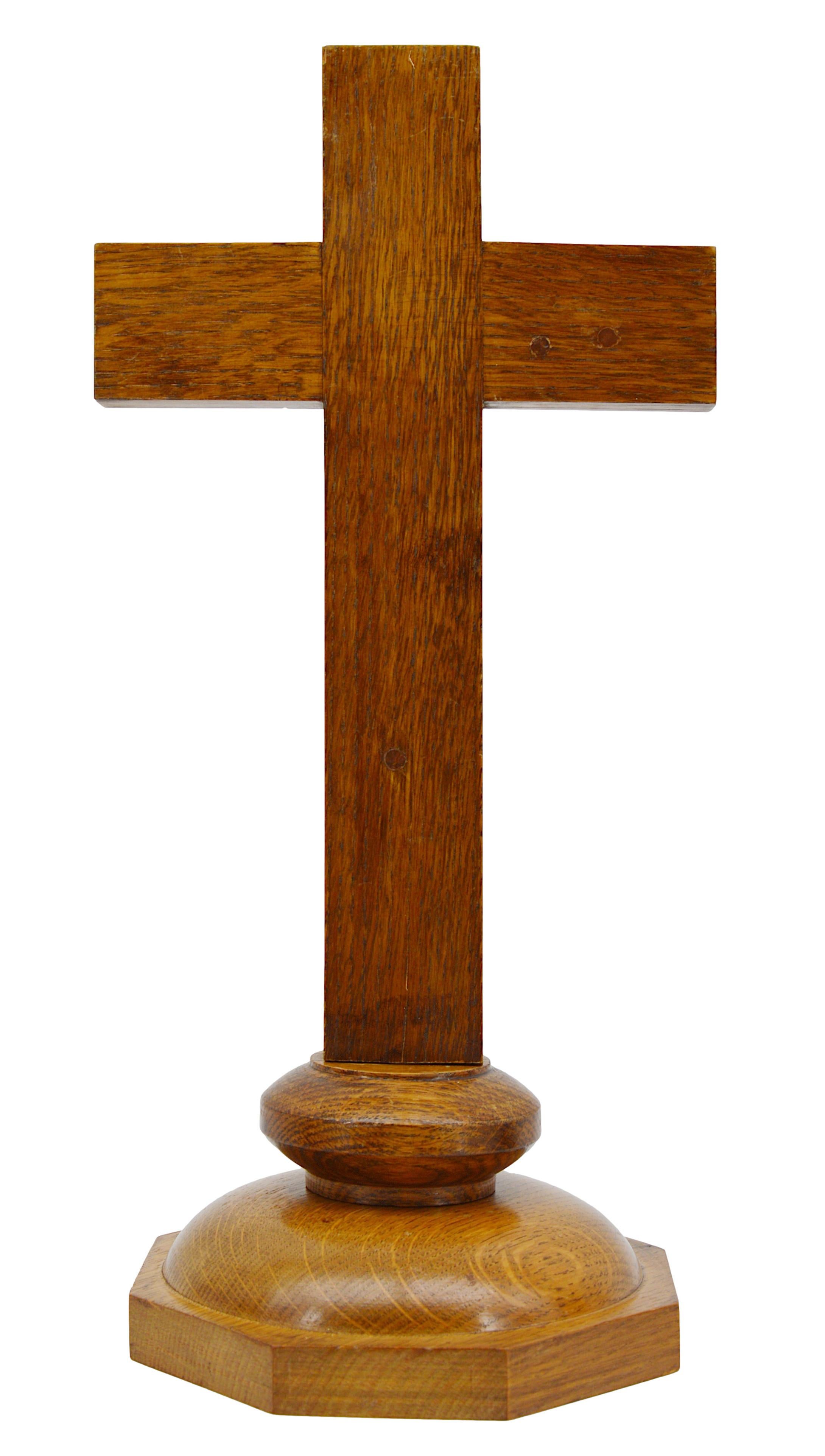 Bronze French Art Deco Crucifix, 1930, Poor Clares For Sale