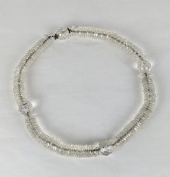 French Art Deco Crystal Rondelle Necklace