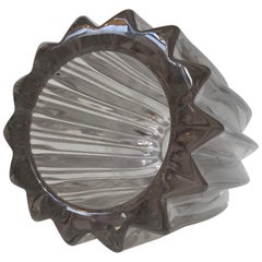 French Art Deco Crystal Vase by Pierre D’Avesn, 1930s