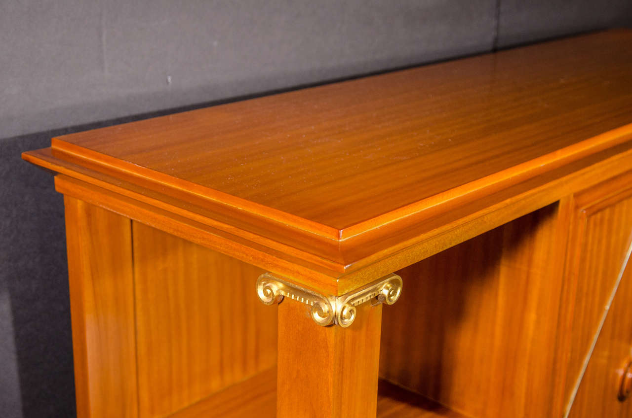 French Art Deco Cuban Mahogany Sideboard Cabinet by Pierre Lardin, circa 1940s 8