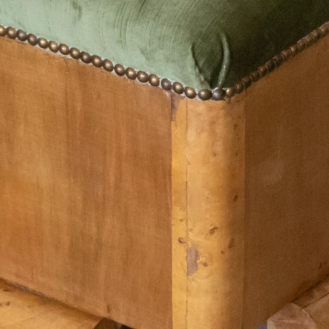 French Art Deco Cube Ottoman 2