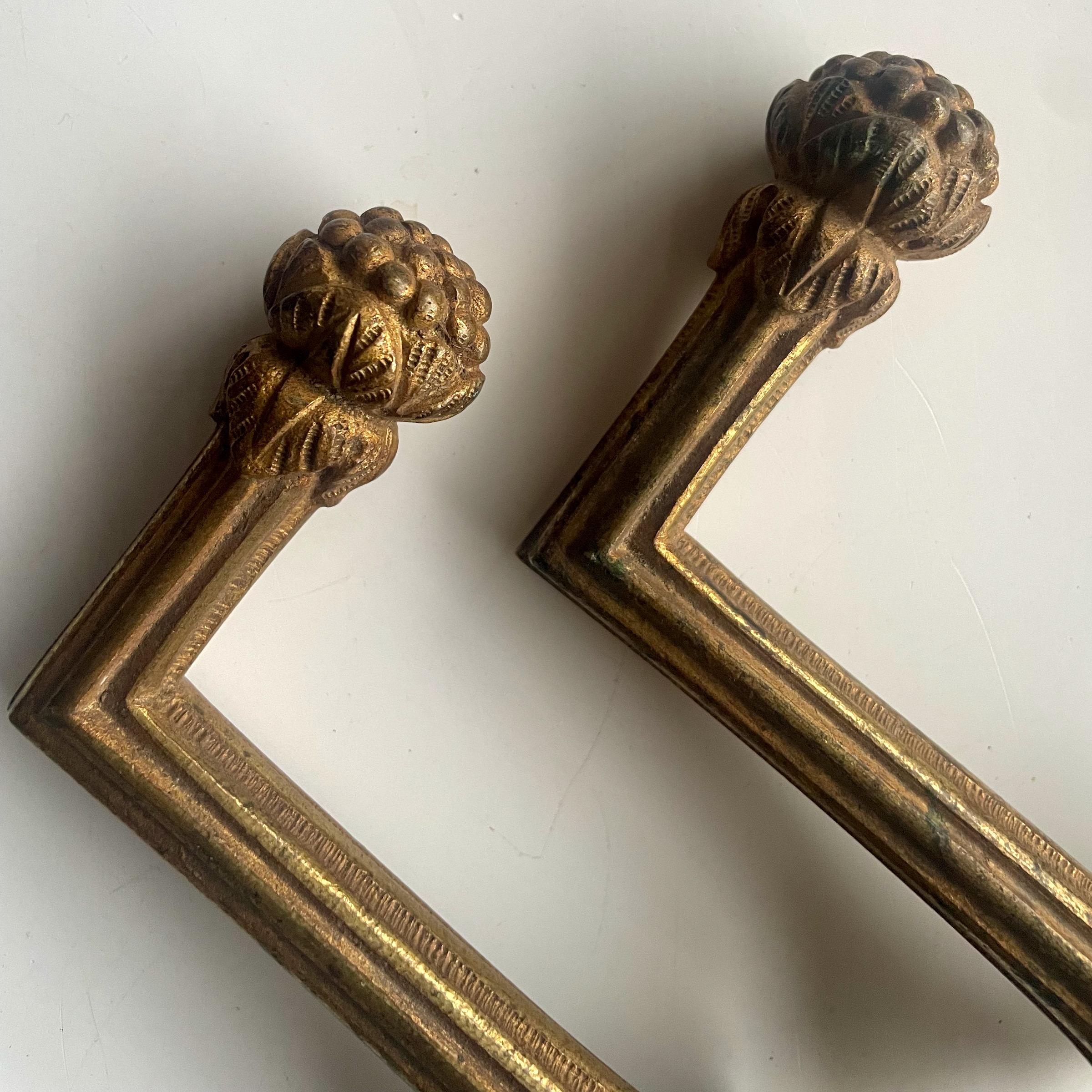 Französische Art-Déco-Vorhangschnürbänder, ein Paar im Angebot 2