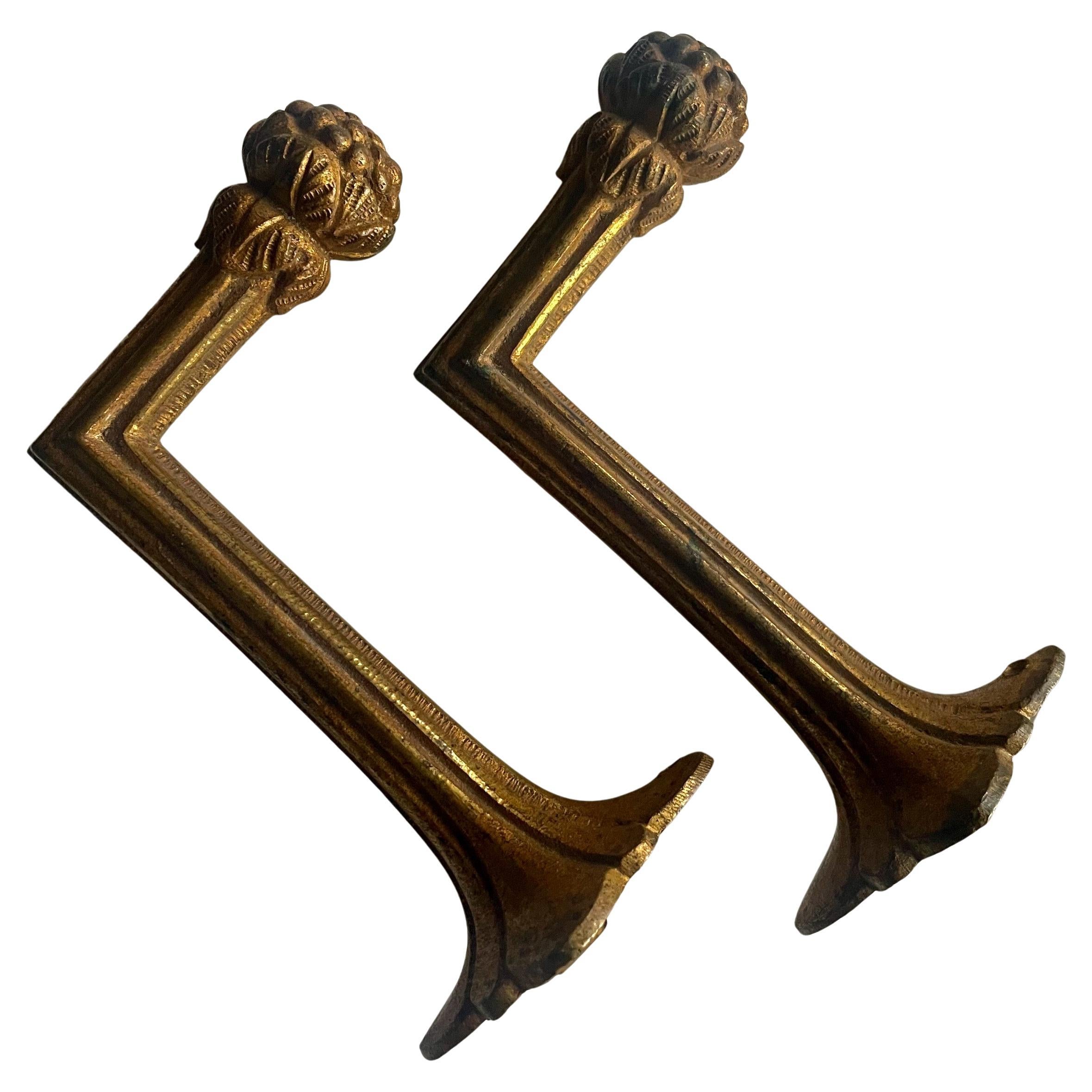 Ein Paar französische Art-Déco-Vorhangschnürsenkel