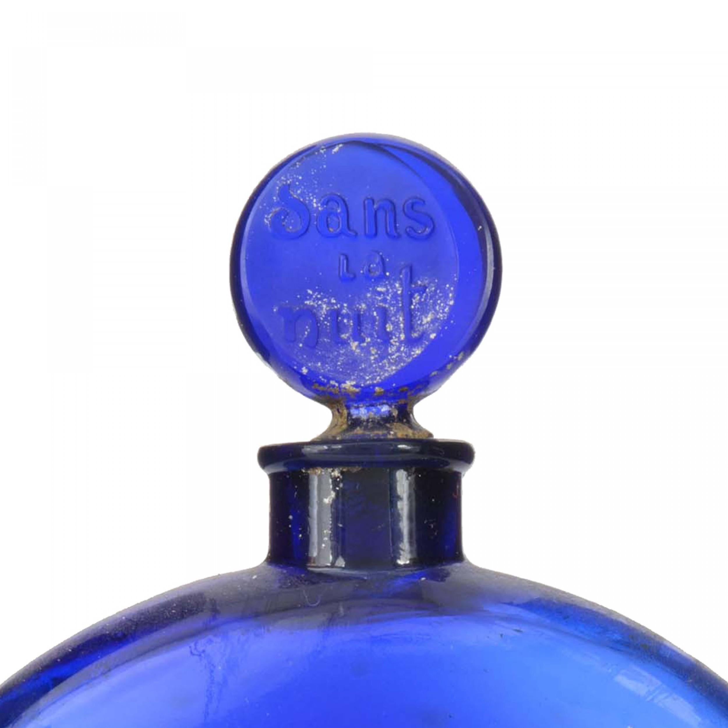 Inciso Bottiglia di profumo francese Art Deco Dans La Nuit by Worth in vendita