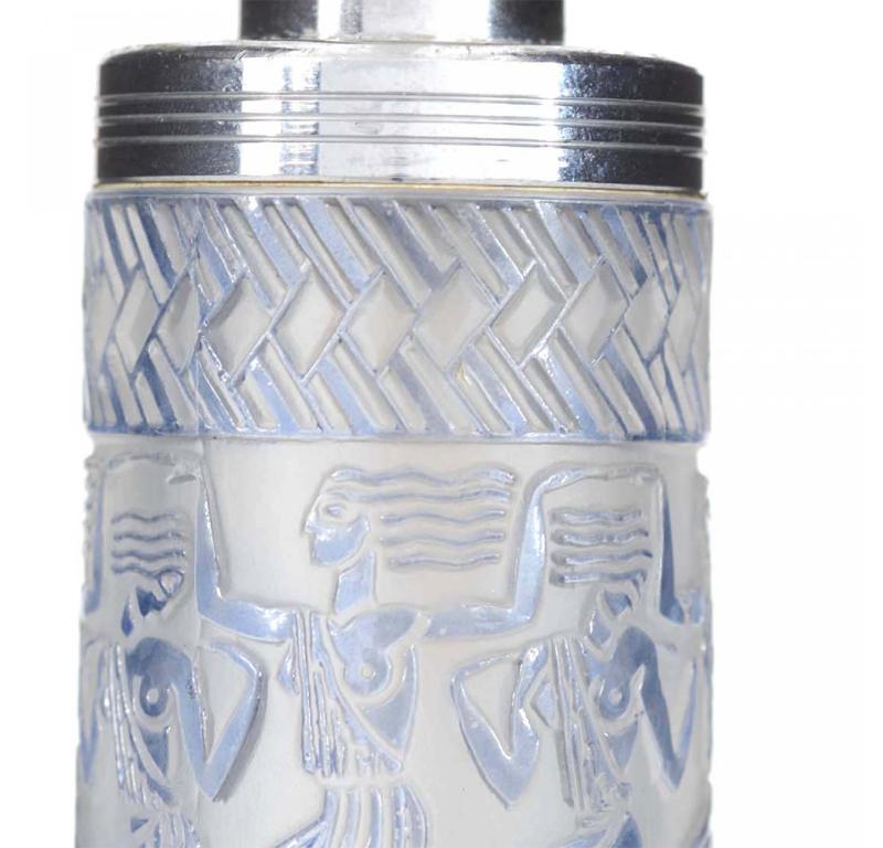 Art Déco Bottiglia di profumo francese Art Deco Danseuses Egyptiennes Lalique in vendita