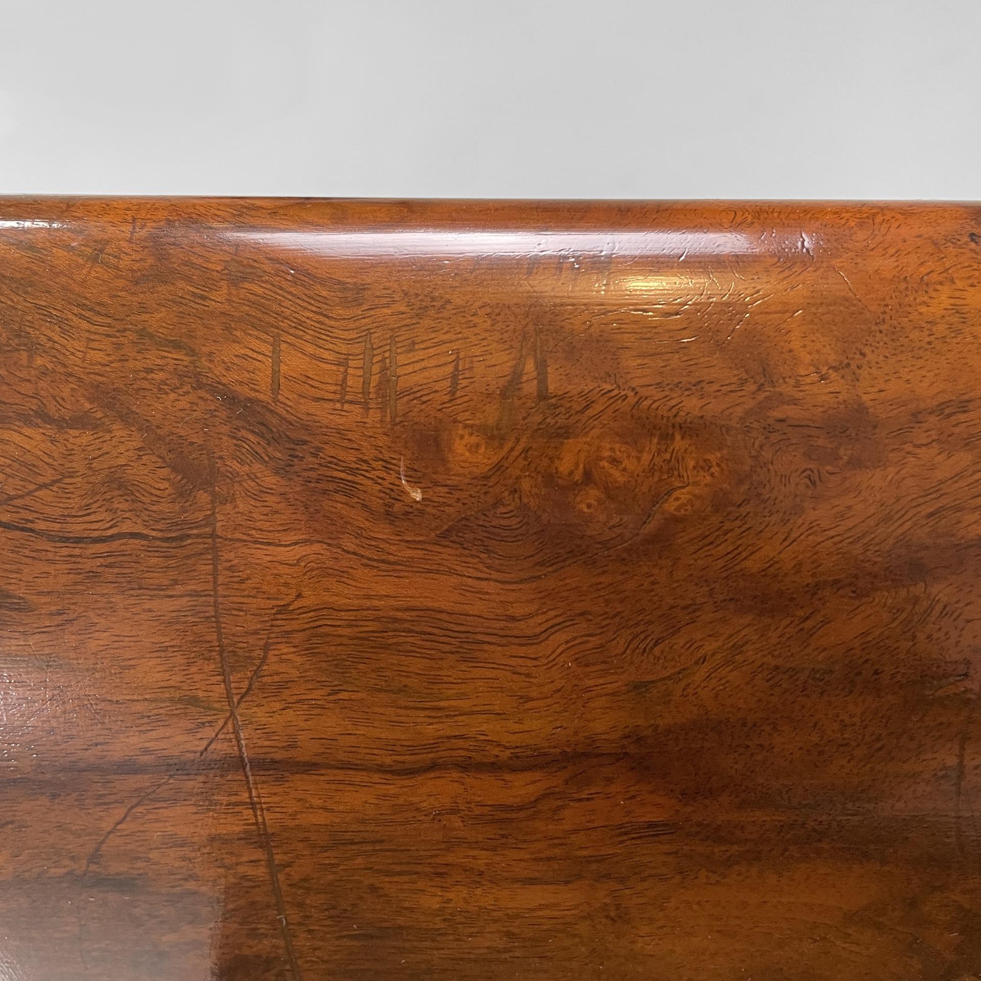 Lit de jour barchettone Art Deco français en tissu vert et bois, années 1940 en vente 6