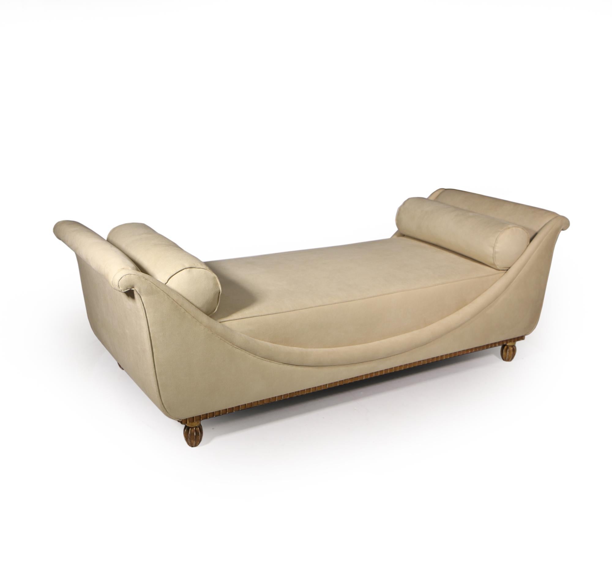 Upholstery French Art Deco Daybed by Andre Arbus