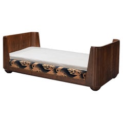 French Art Deco Daybed in Walnut 