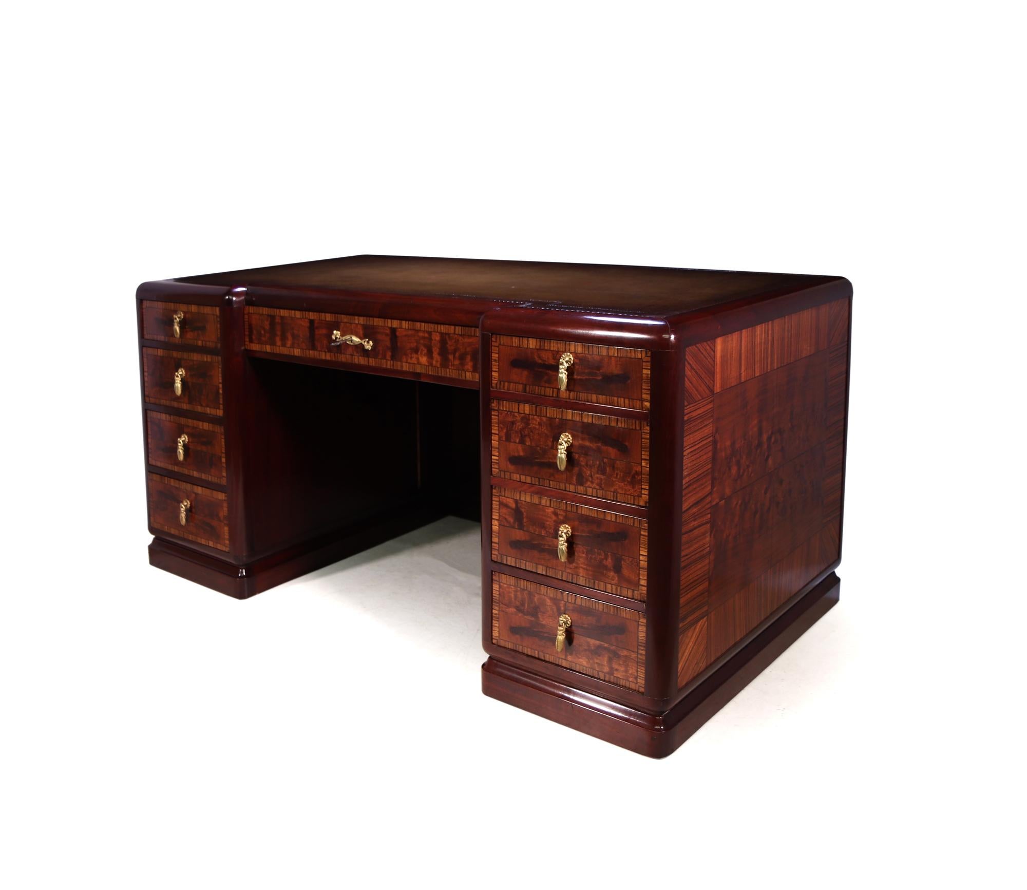 French Art Deco Desk by Louis Majorelle In Excellent Condition In Paddock Wood Tonbridge, GB