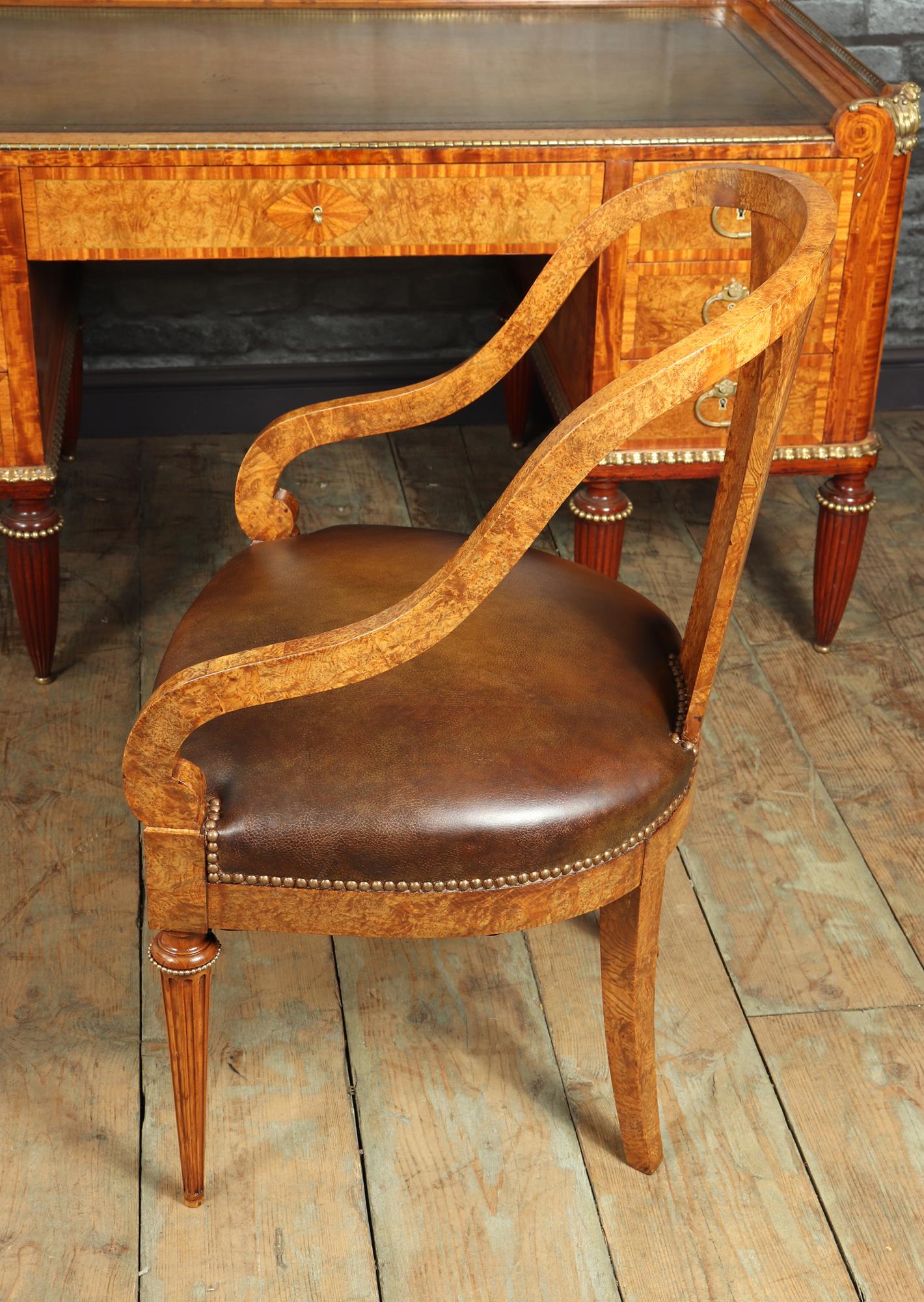 French Art Deco Desk, Chair and Bookcase by Maurice Dufrene 3