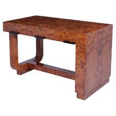 French Art Deco Desk in Burr Maple French Art Deco Desk in Burr Maple