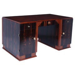 Bureau Art déco français en ébène de Macassar