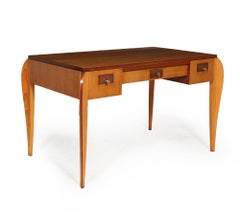 French Art Deco Desk in Oak